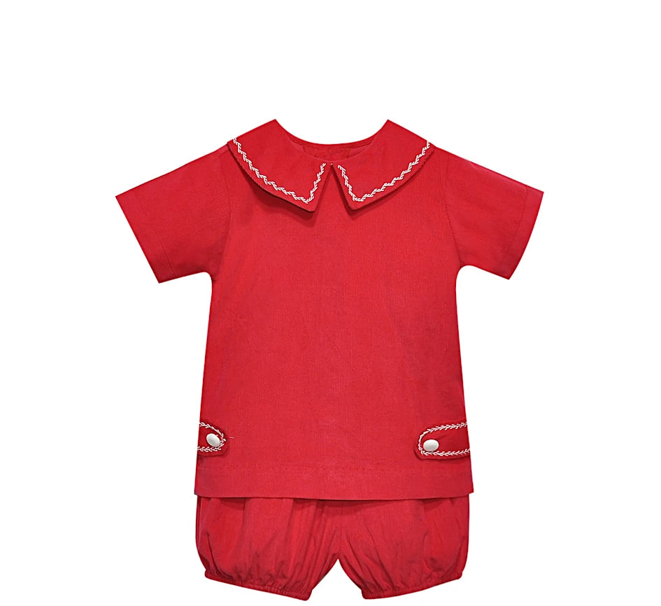 madison short set/red