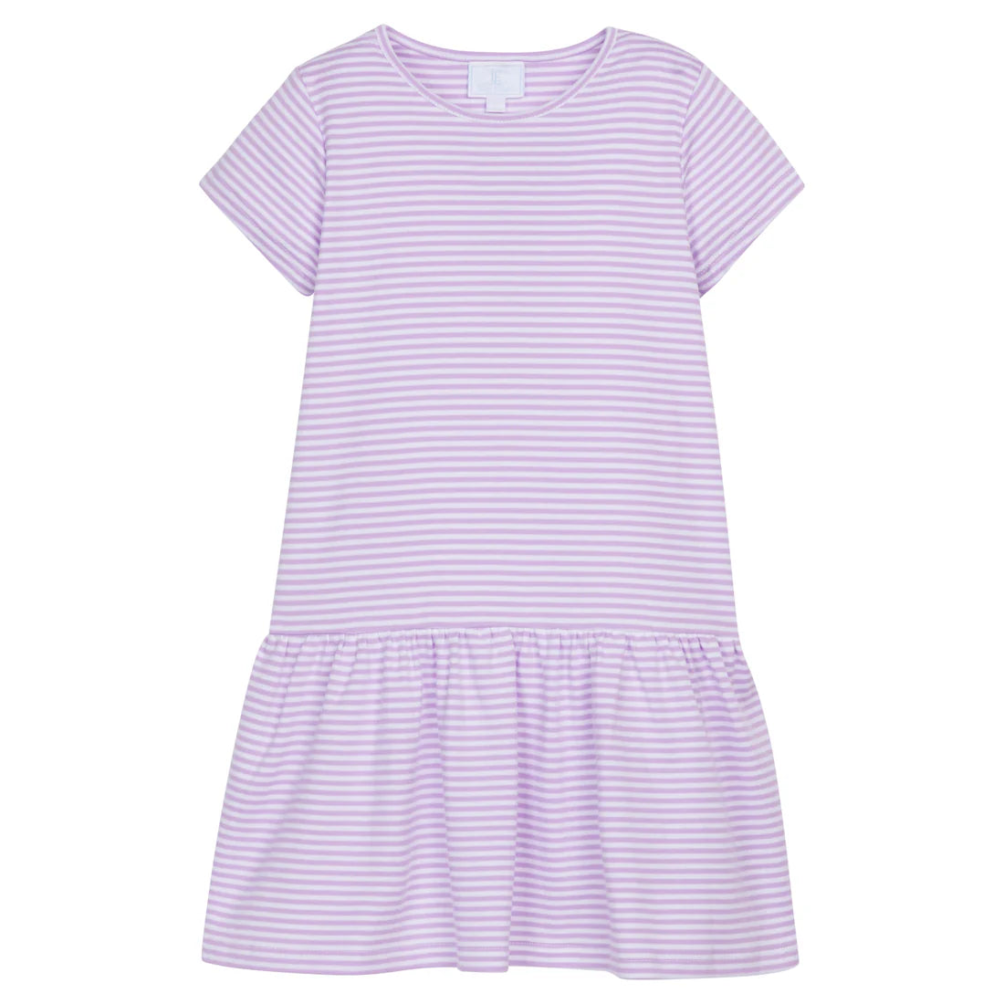 kari tshirt dress lavender stripe