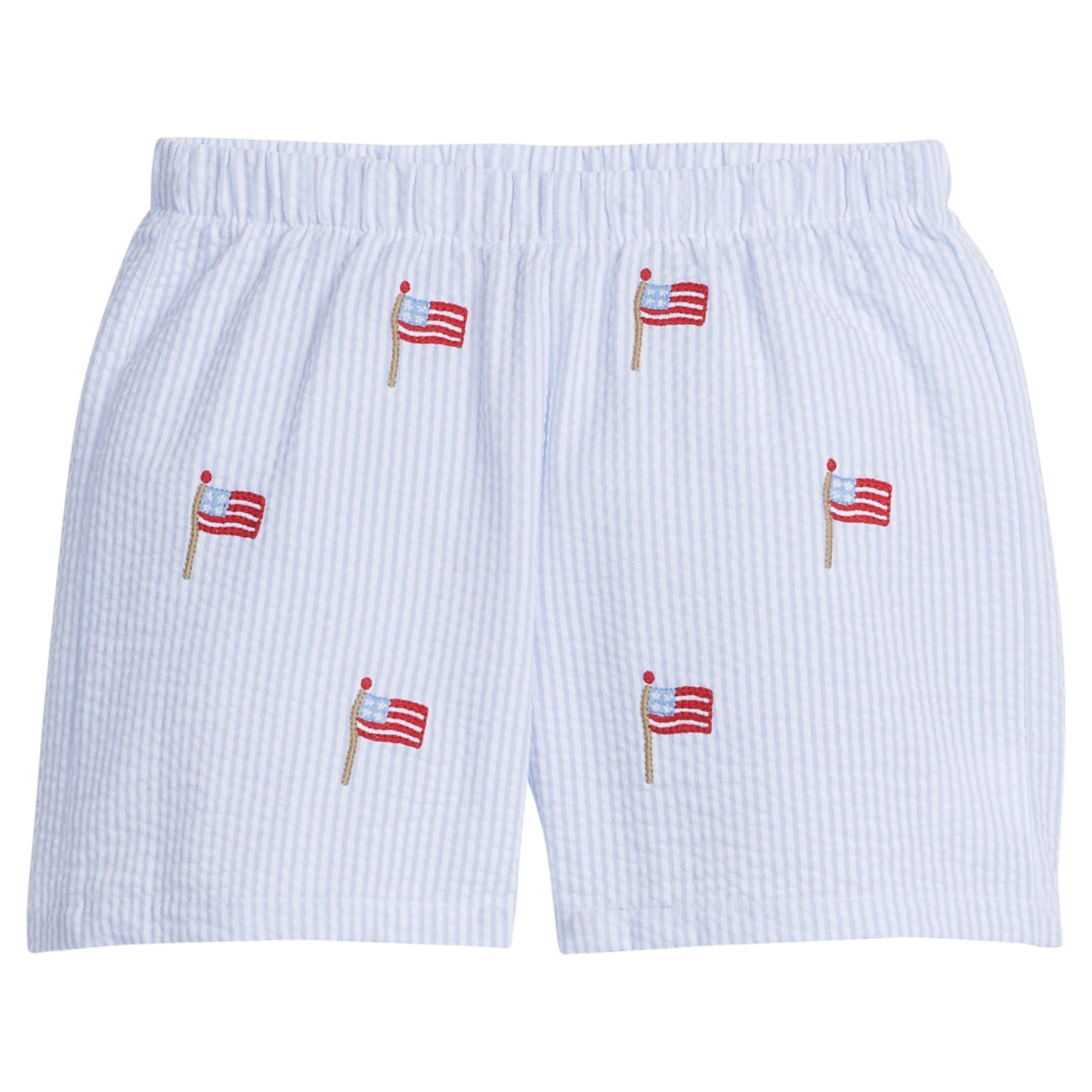 embroidered basic short/flags