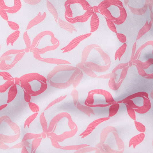 printed tshirt dress/bows