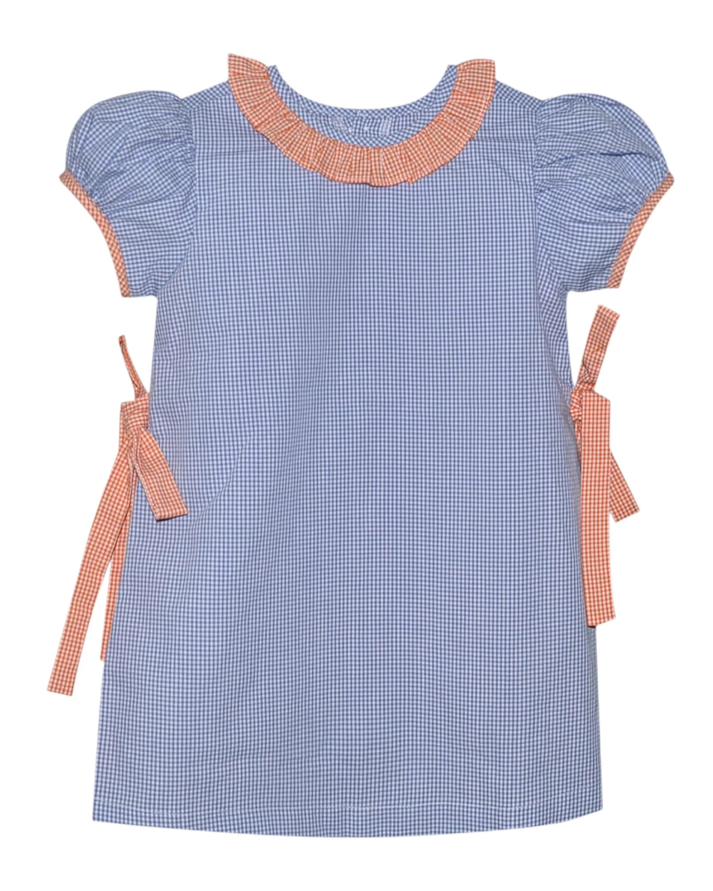 navy/orange dress