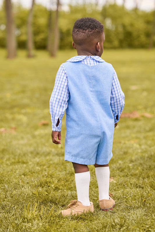 vintage tab john john/ alaskan flannel