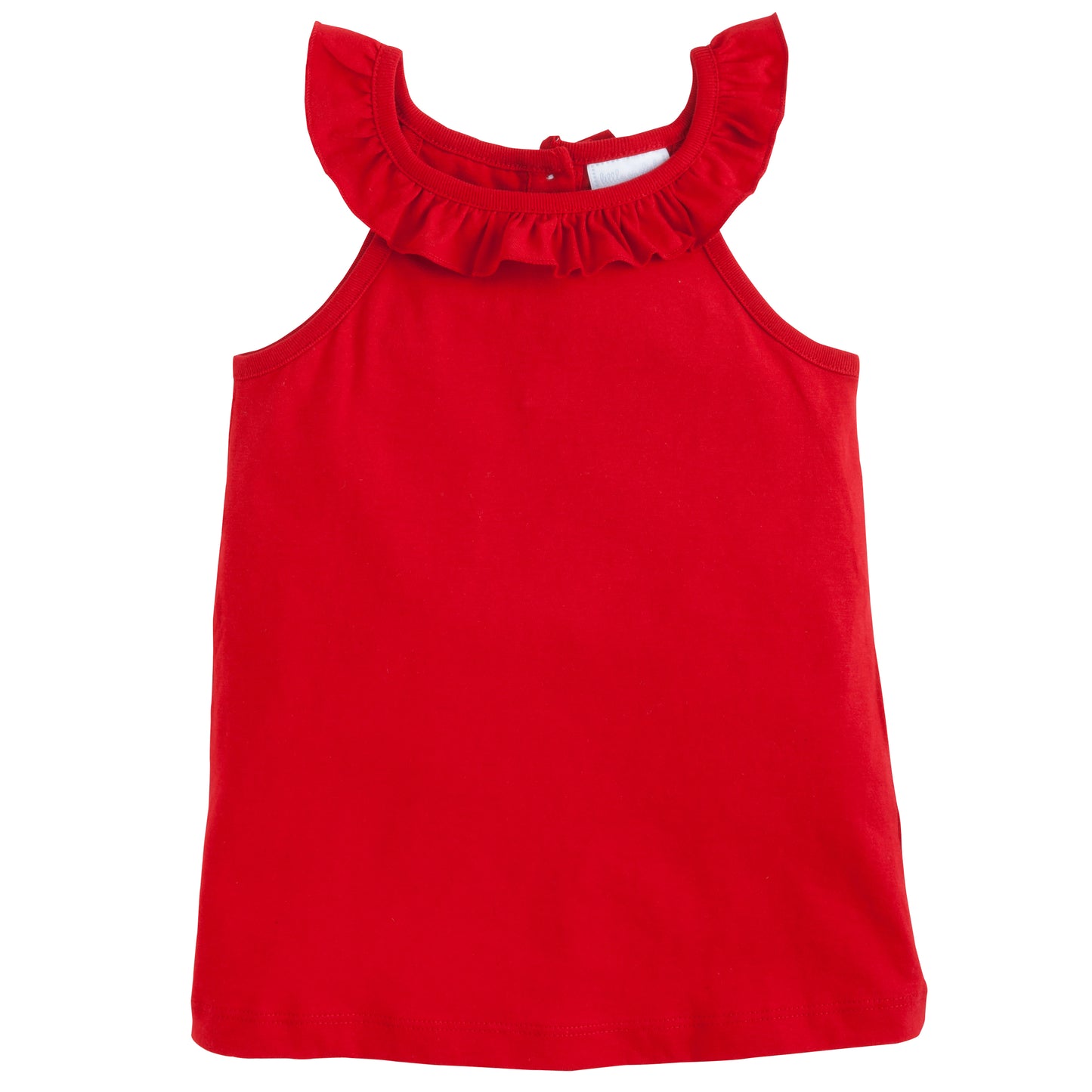 ruffled tank/red