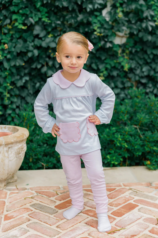 scallop tunic set