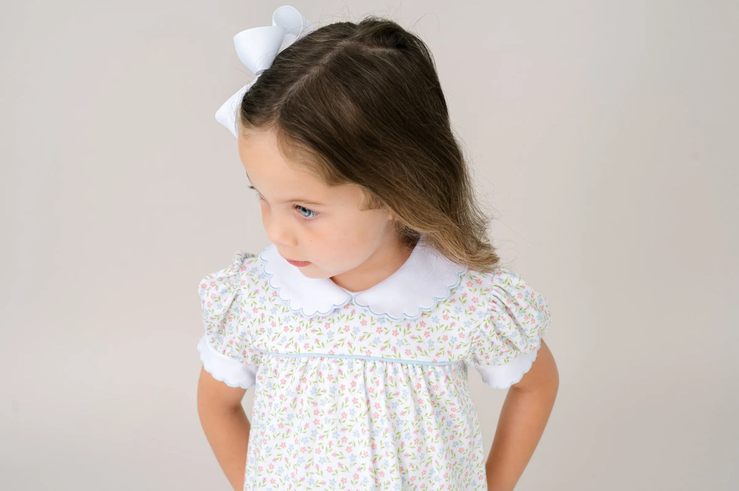 special moments dress-fairhope floral/bluffton blue