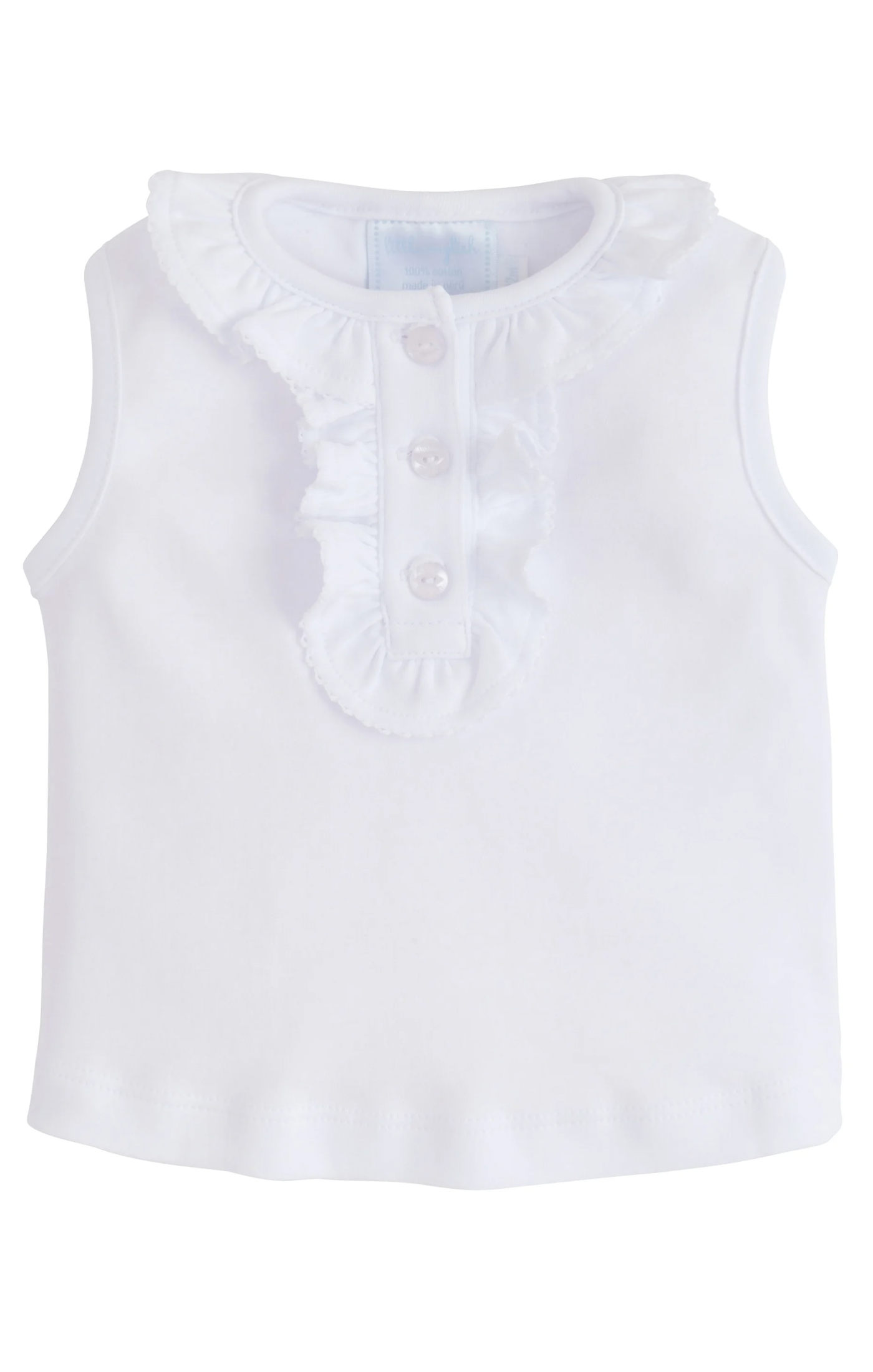 ruffled henley white