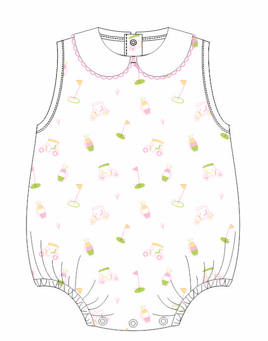 PRINTED PINK GOLF BUBBLE