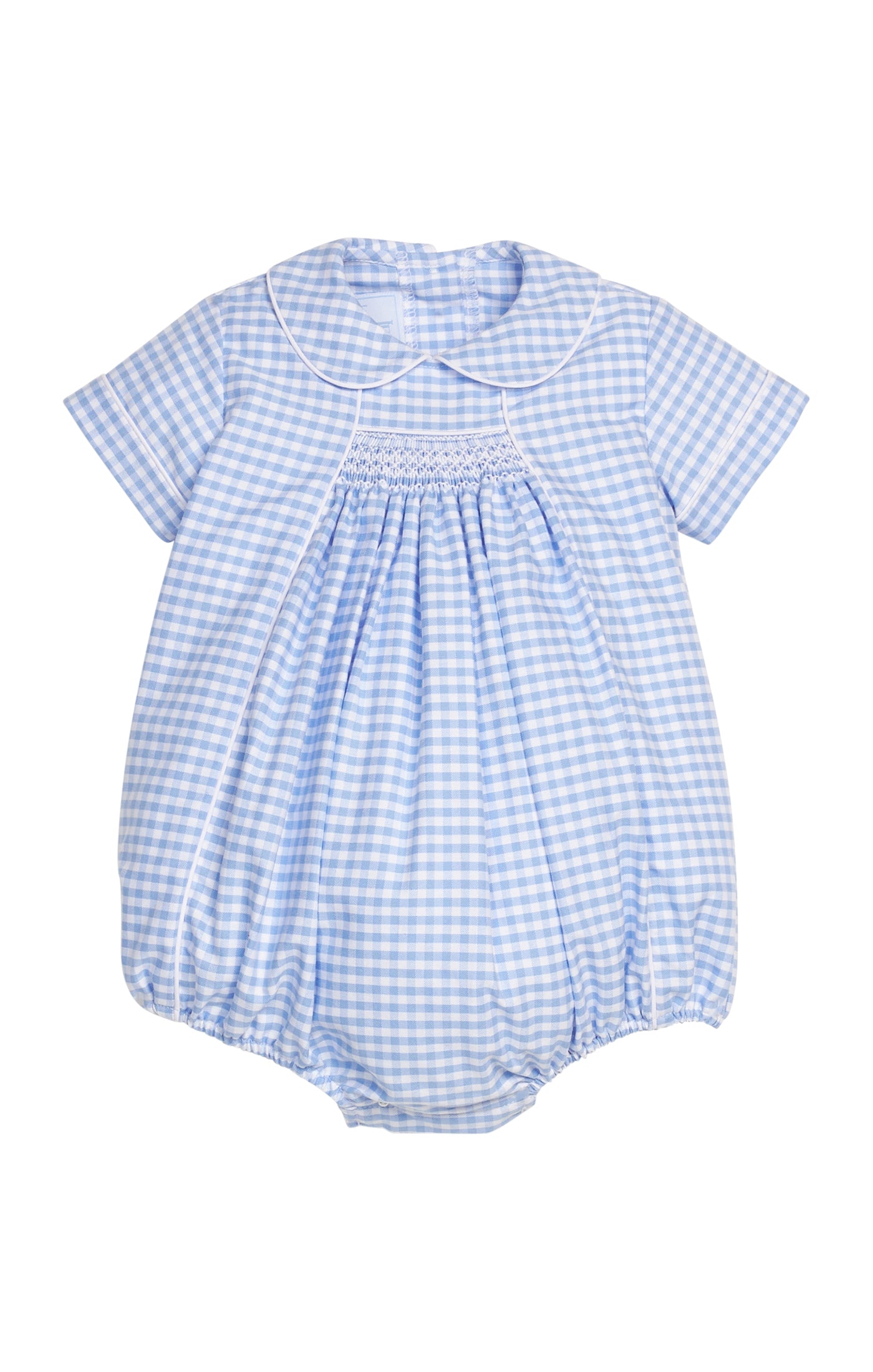 mayfair gingham chest smocked bubble