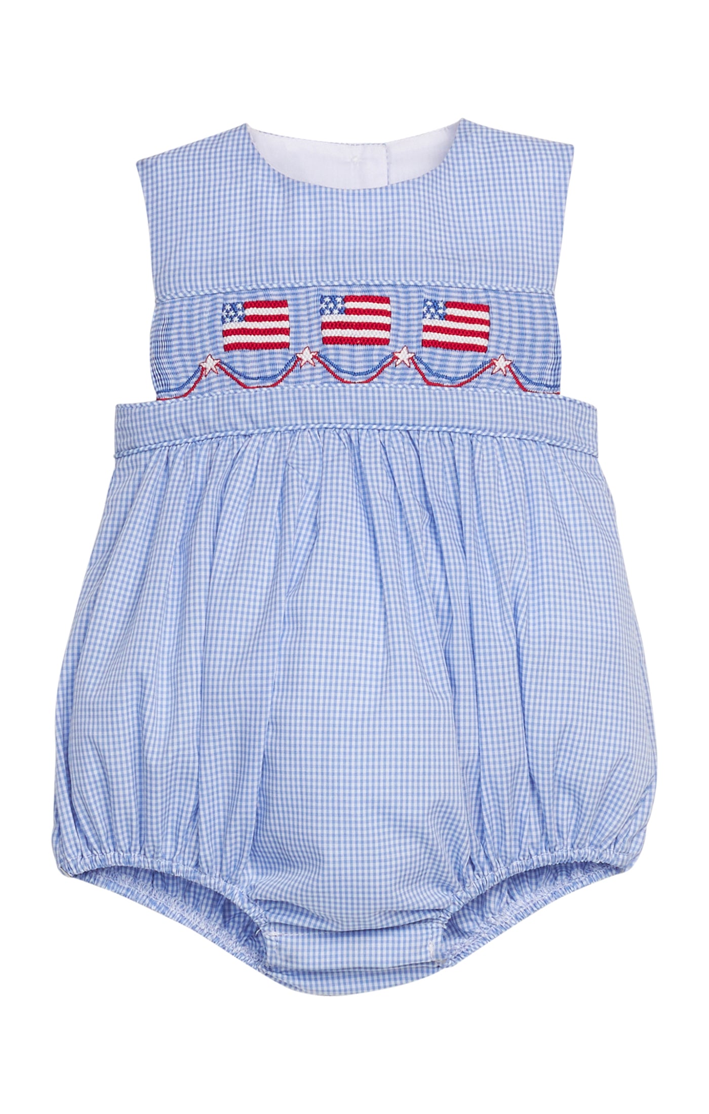 smocked apron bubble flags