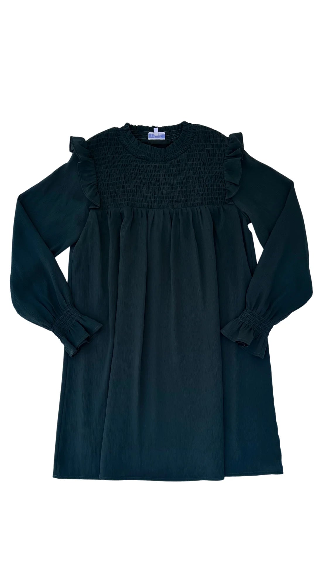 LOTTIE DRESS/DARK GREEN