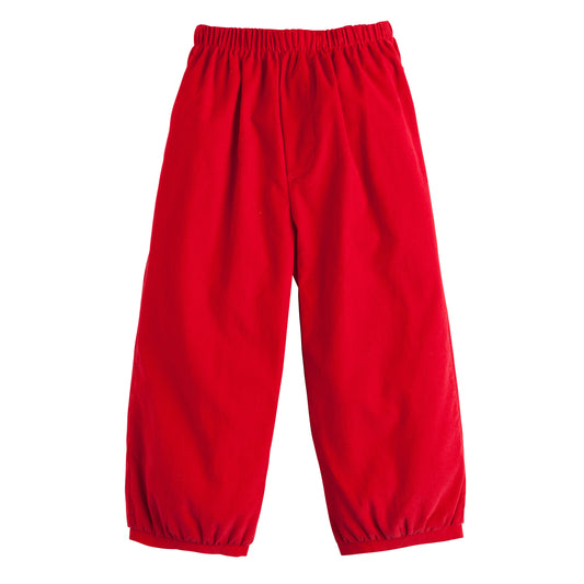 red cord banded pant