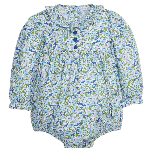 PLEATED CAROLINE BUBBLE LELAND FLORAL