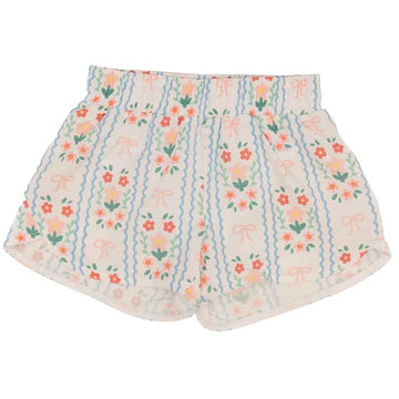 floral bow shorts
