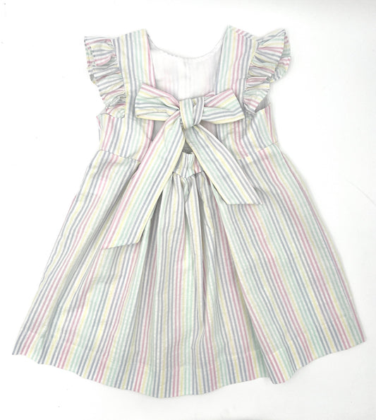 pastel stripe dress