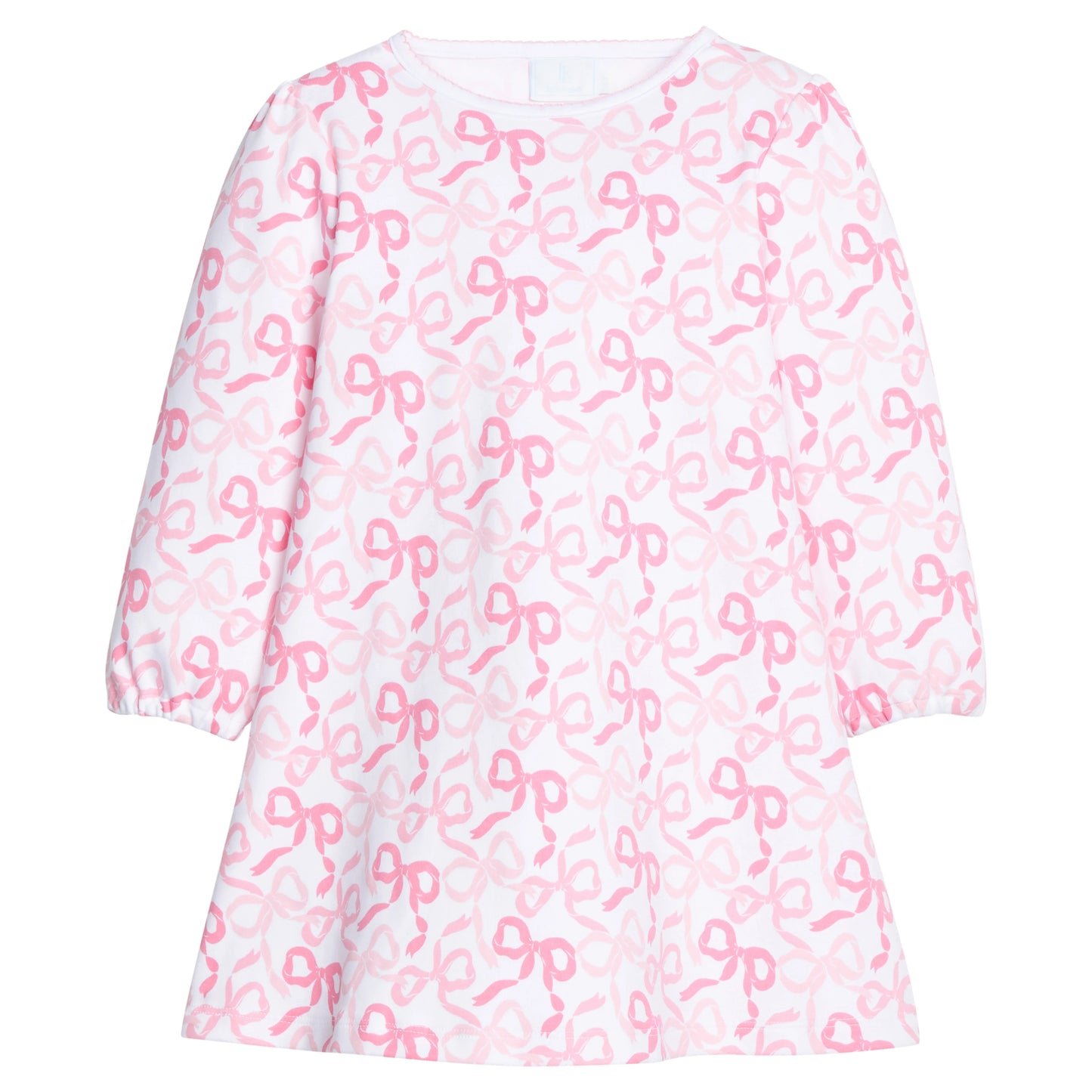 printed tshirt dress/bows