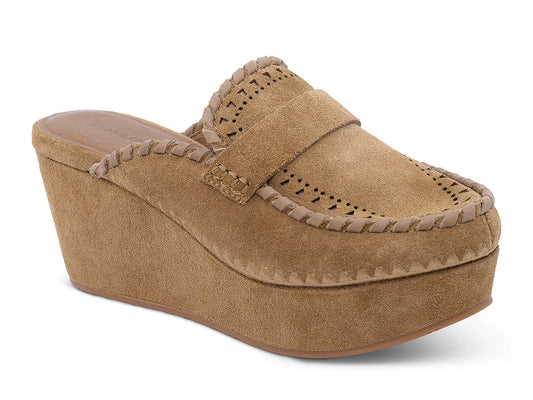 welsh/camel suede