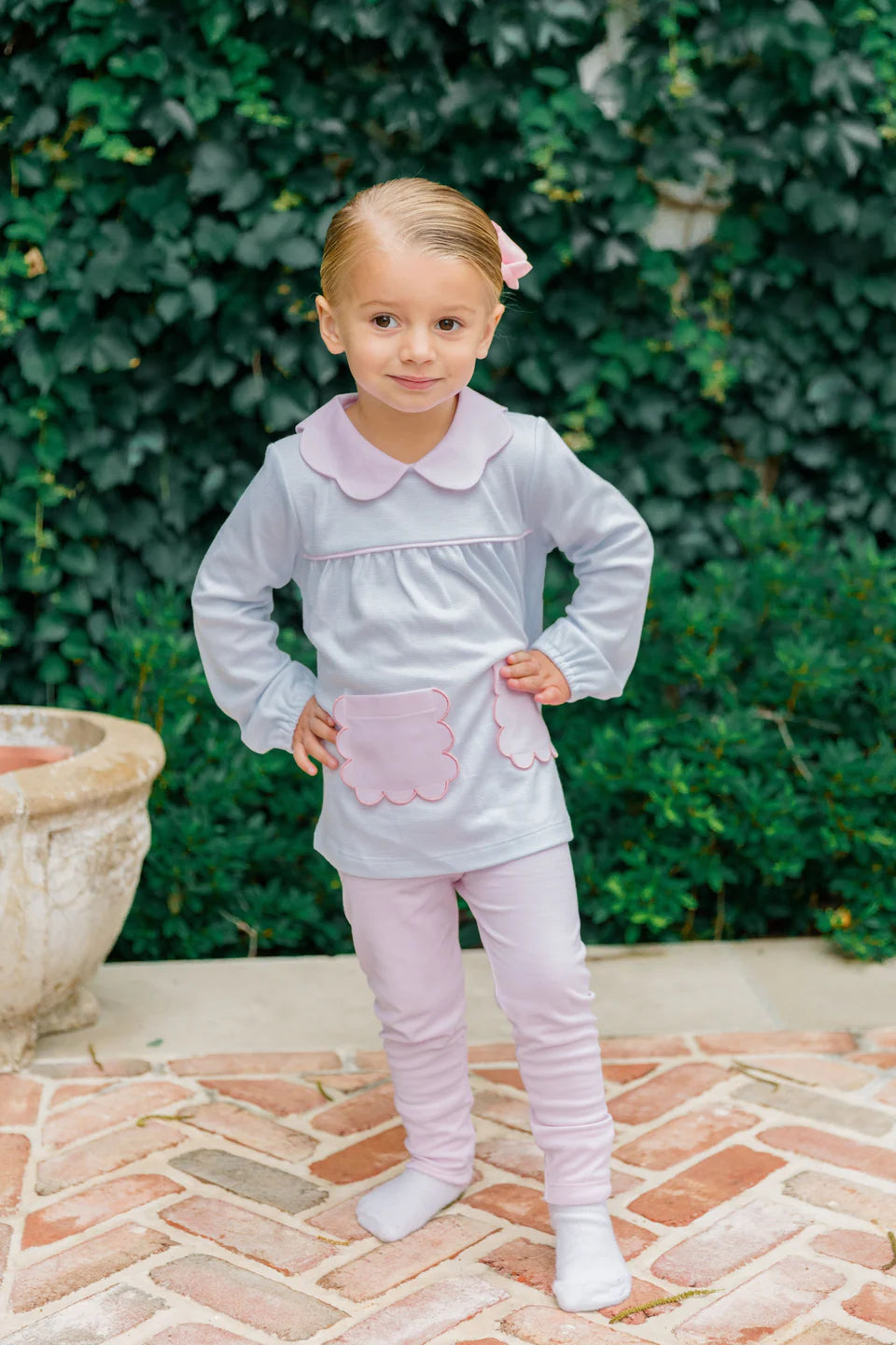 scallop tunic set