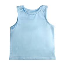 blue tank top