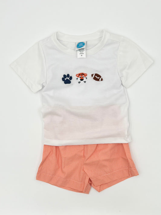 Tiger French Knot short set