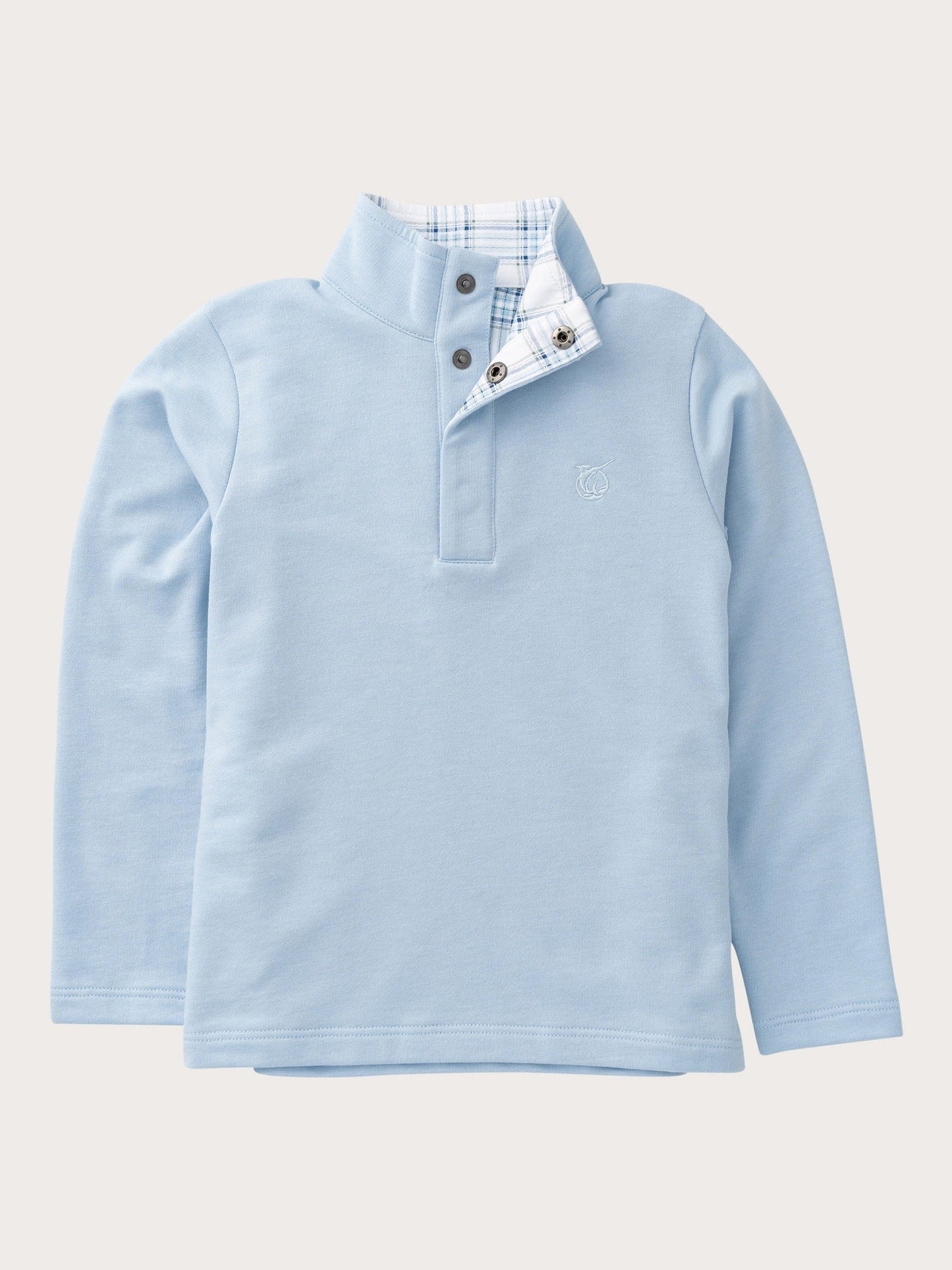 sporty snap pullover