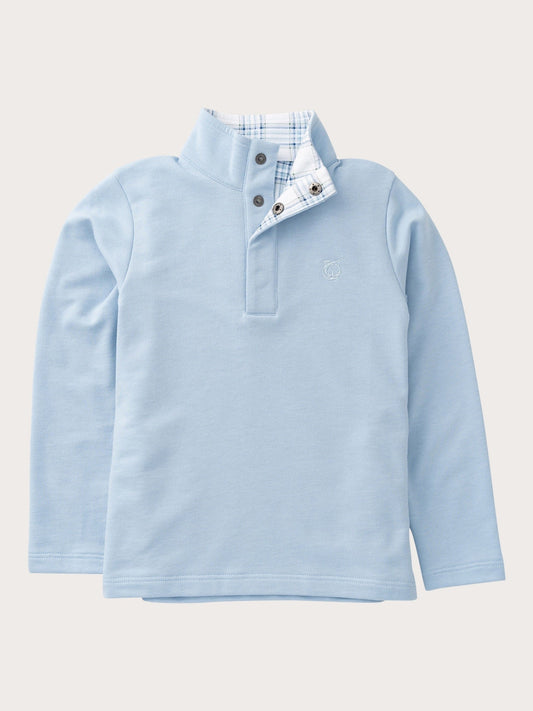 sporty snap pullover