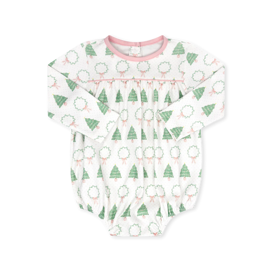 Mother May I Bubble Long Sleeve- Oh Christmas Tree