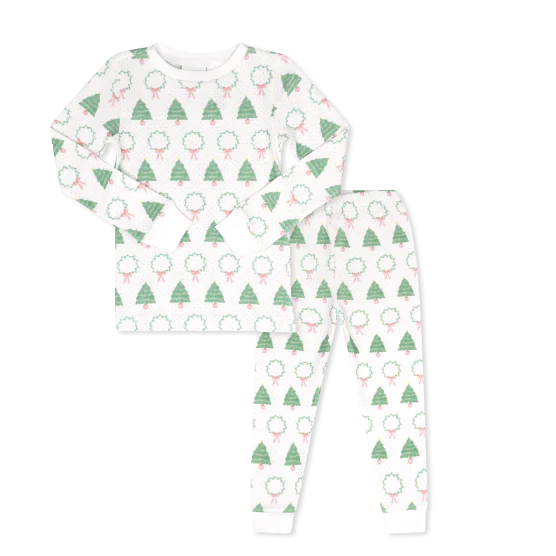 Sweet Pea PJ Set-Oh Christmas Tree