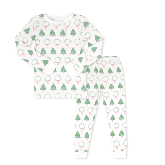 Sweet Pea PJ Set-Oh Christmas Tree