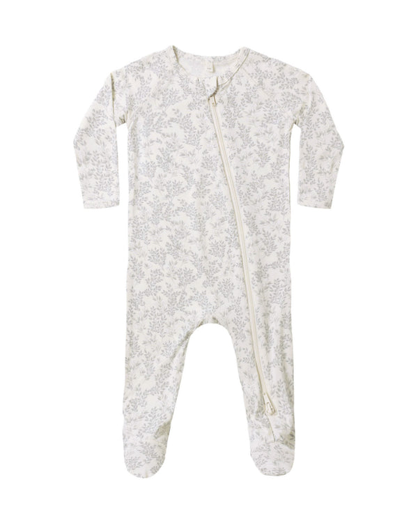 footie/cloud floral