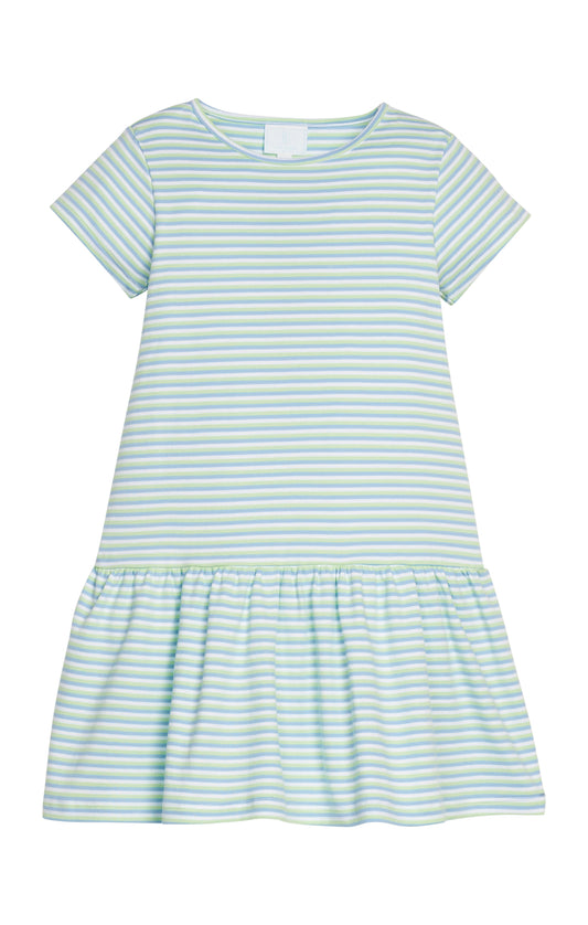kari tshirt dress/greenview stripe