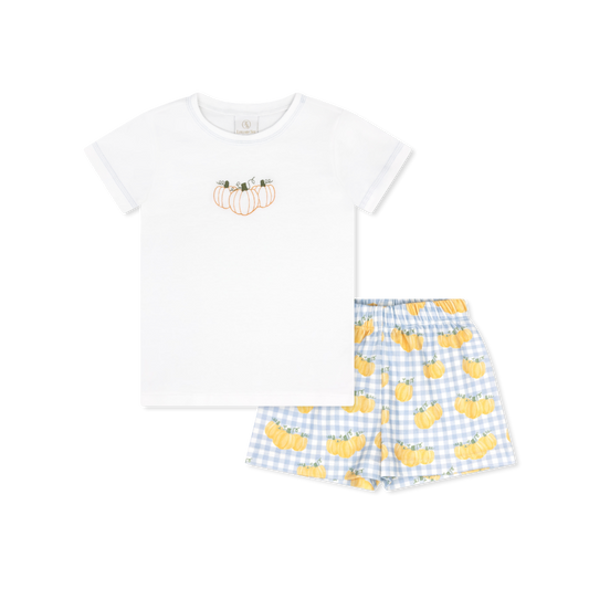 PRESTON SHORT SET LITTLE PUMPKIN