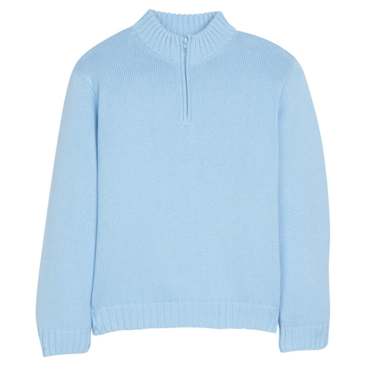 QUARTER ZIP LIGHT BLUE