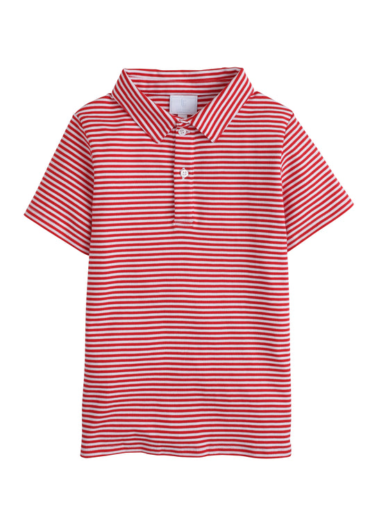 RED STRIPED POLO